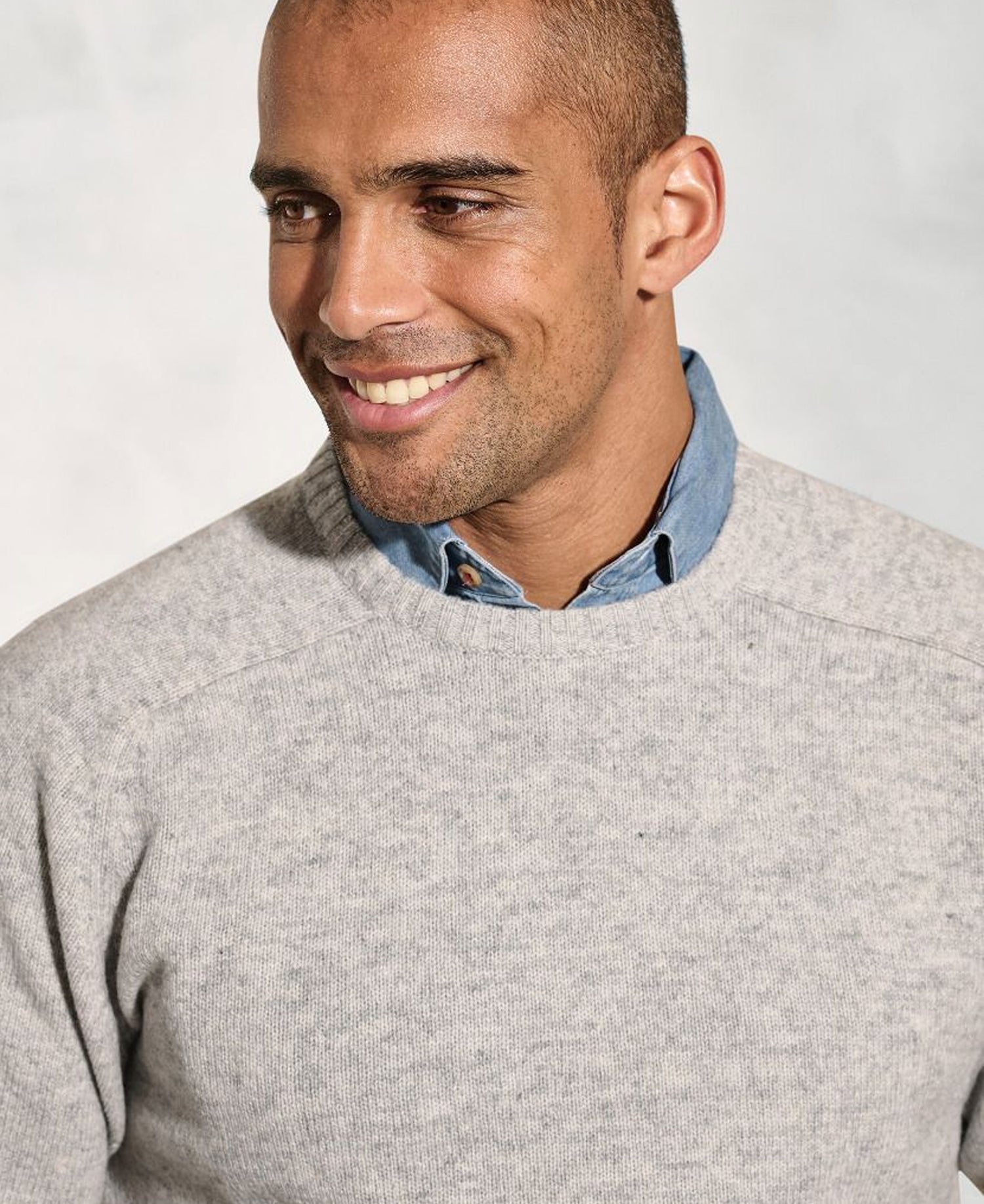 Charlbury Crew Neck Jumper - Winter White