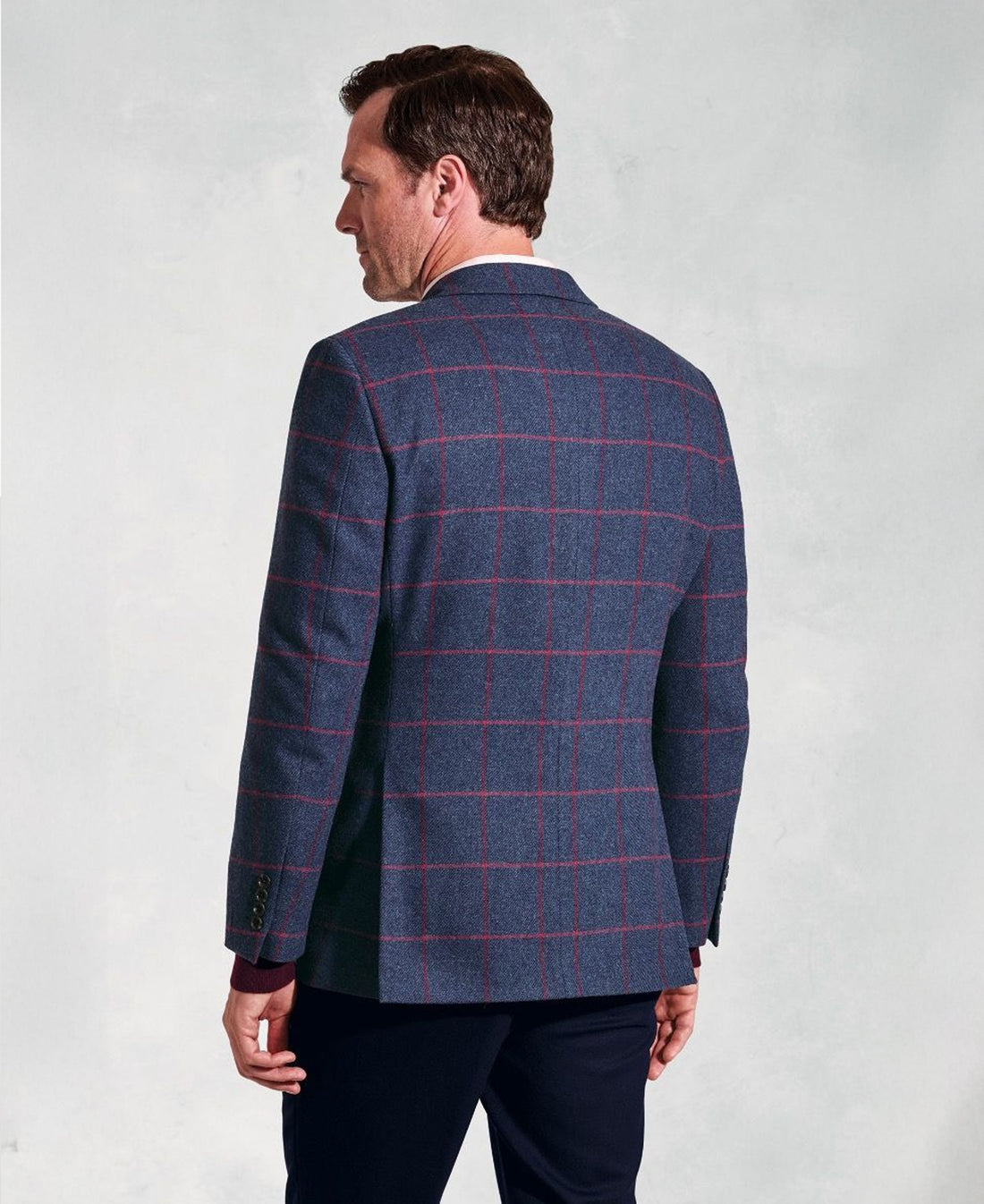 Edlingham Check Jacket - Blue Check