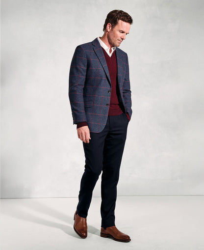 Edlingham Check Jacket - Blue Check