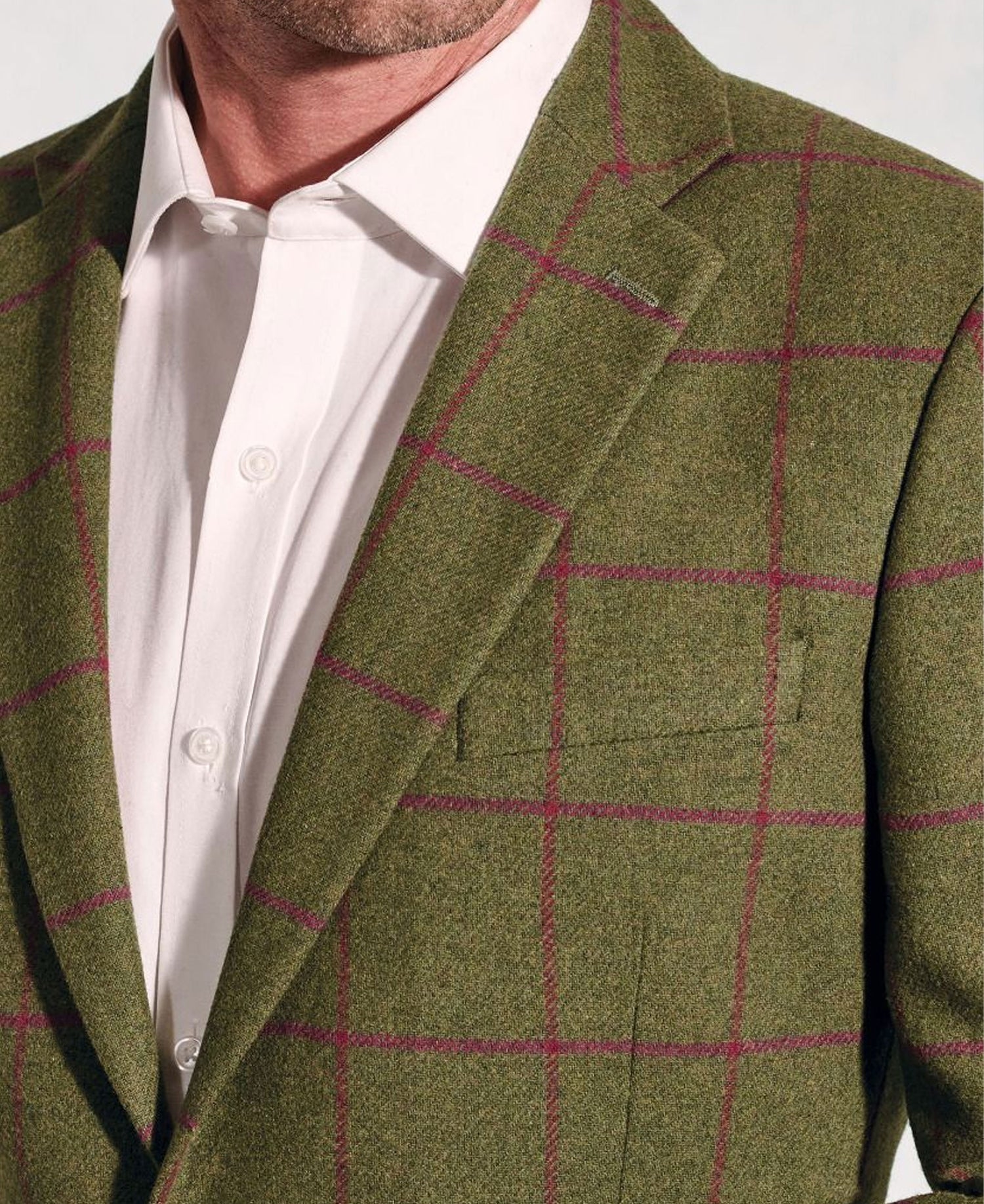 Edlingham Check Jacket - Moss Check