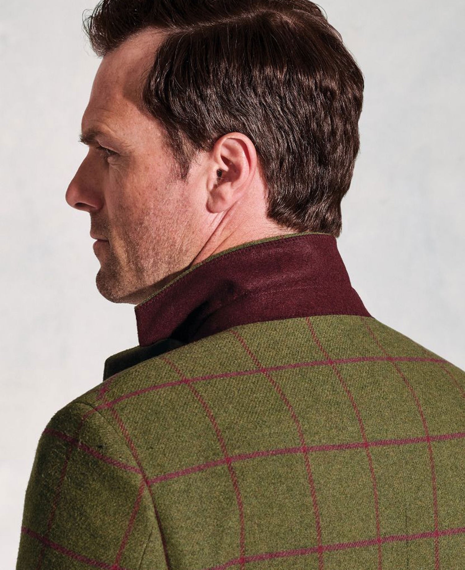 Edlingham Check Jacket - Moss Check