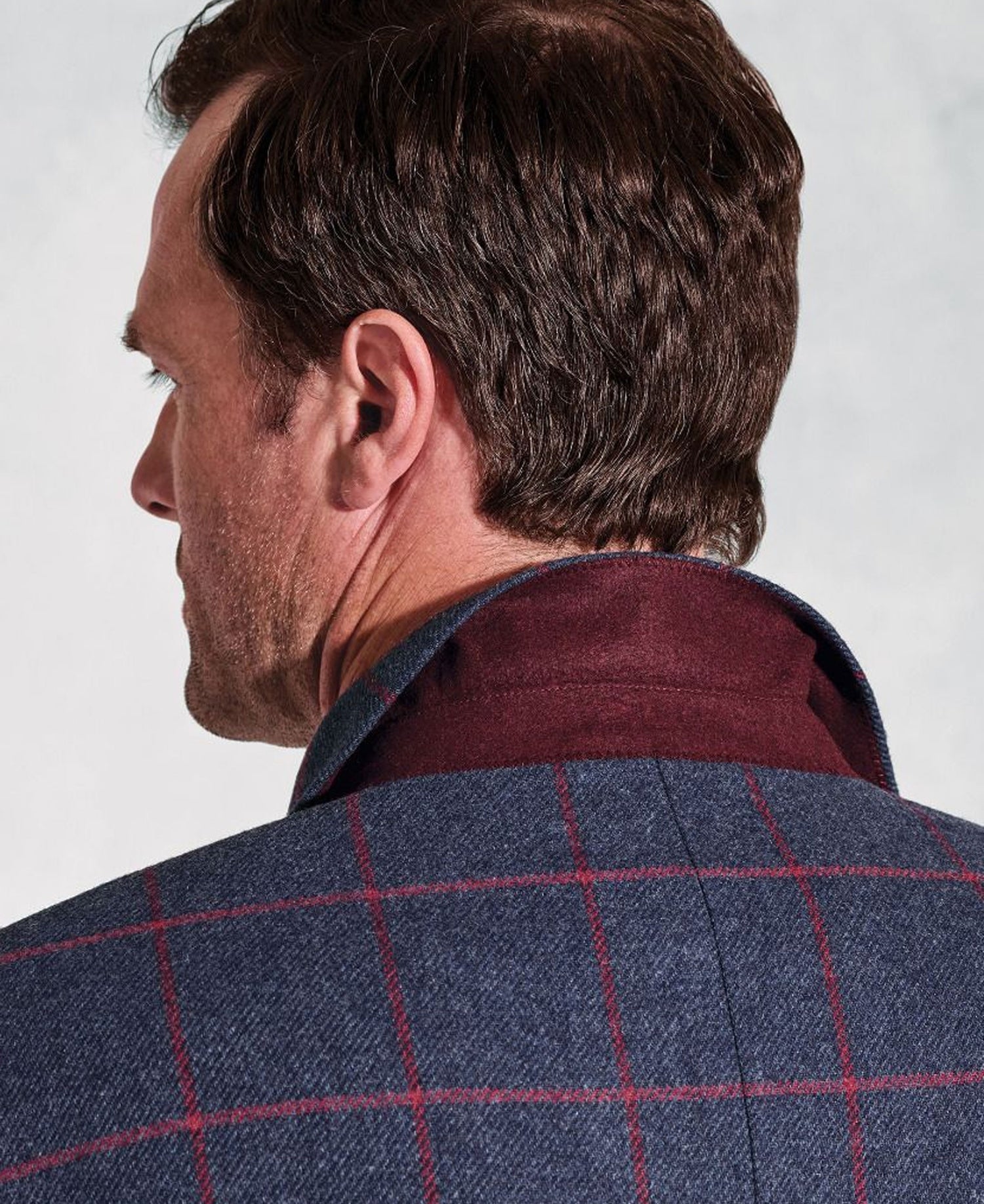 Edlingham Check Jacket - Blue Check