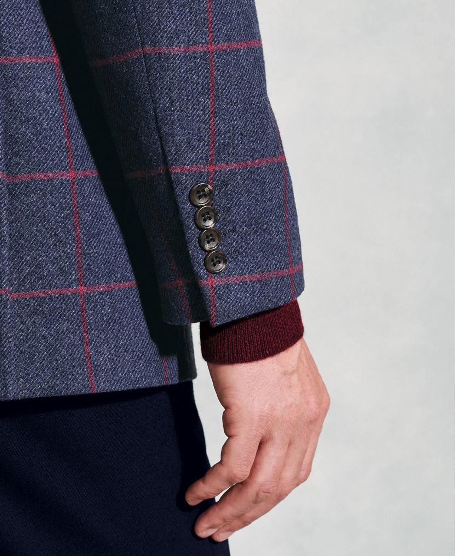 Edlingham Check Jacket - Blue Check