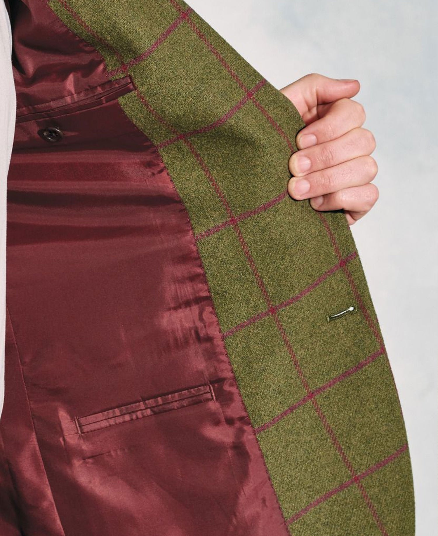 Edlingham Check Jacket - Moss Check