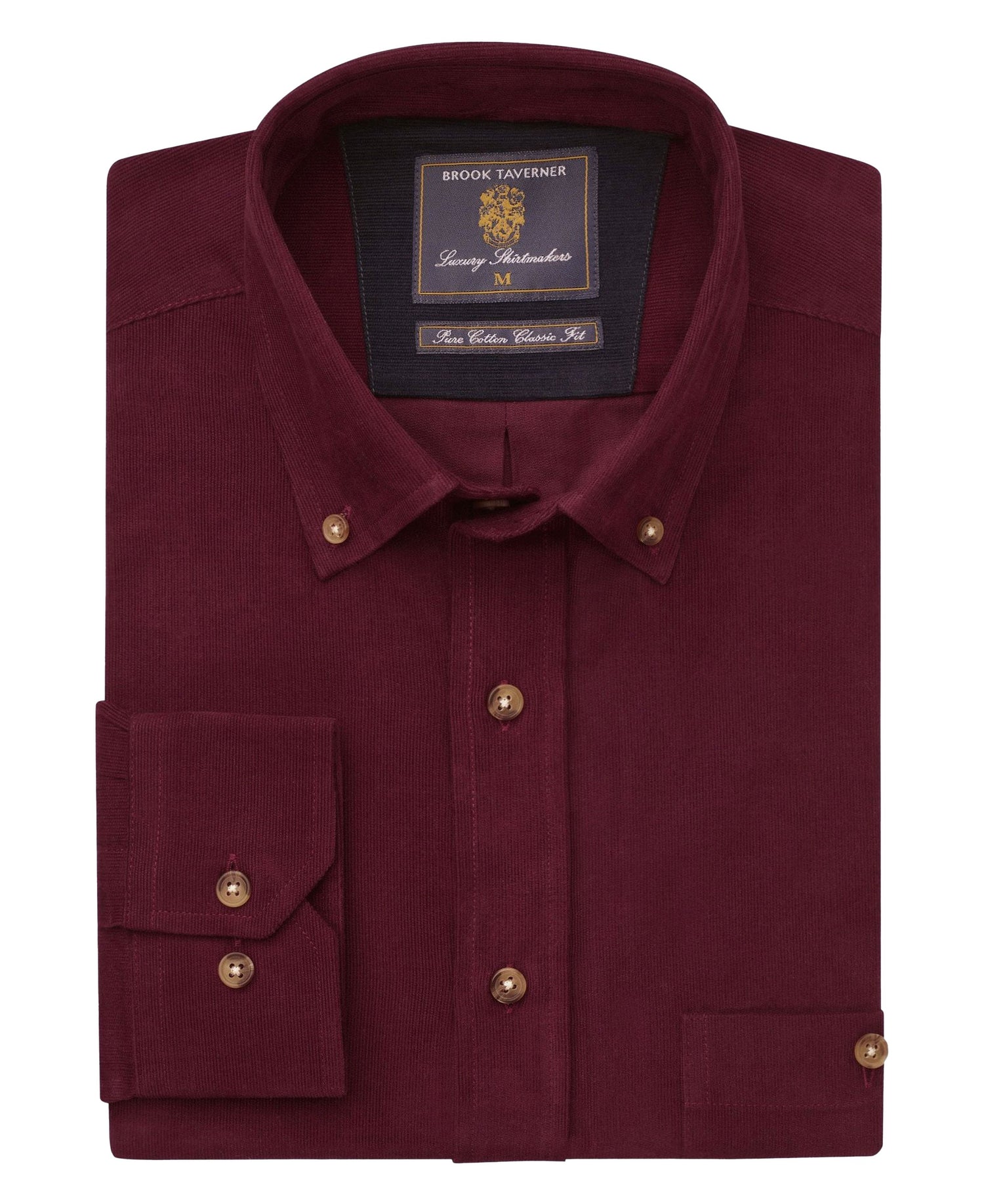 Fine Needle Cord Shirt - Wine