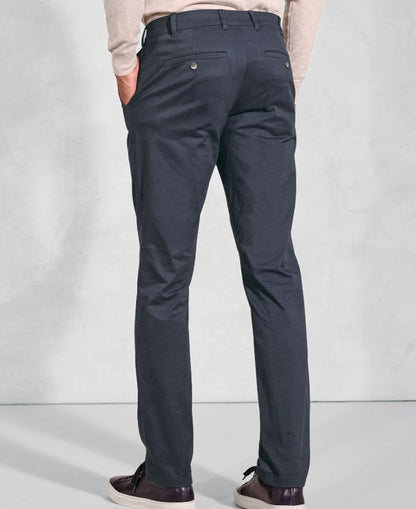 Leo Cotton Stretch Chino - Navy