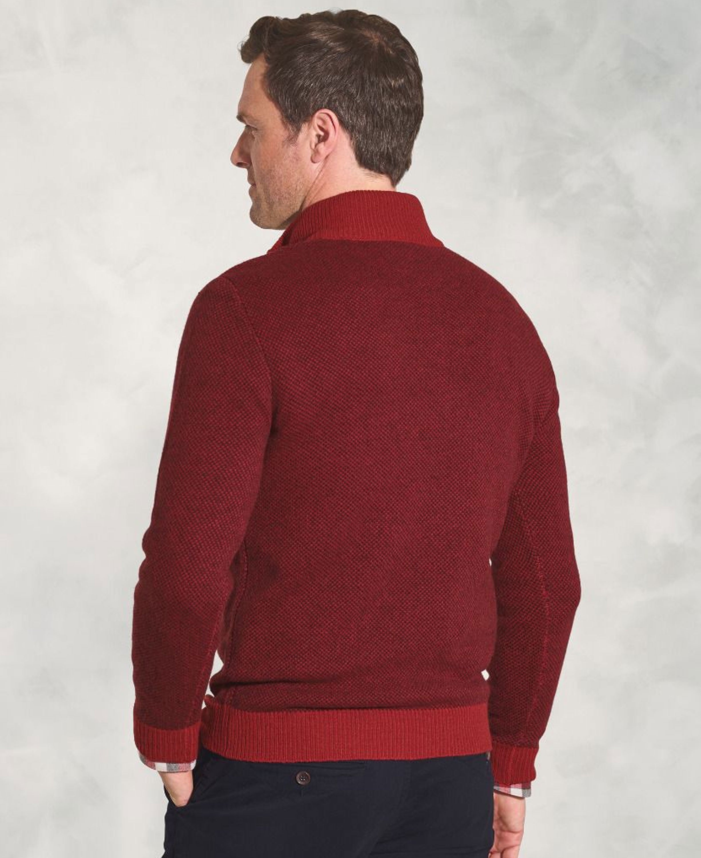 Watson 1/4 Zip Jumper - Red