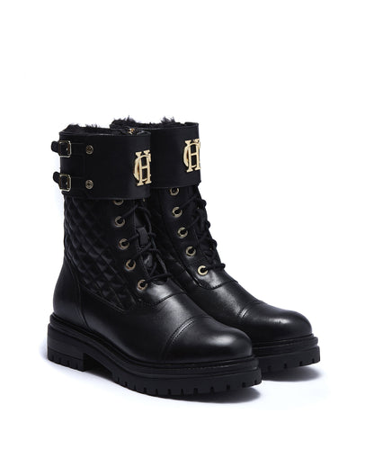 Camden Biker Boots - Black