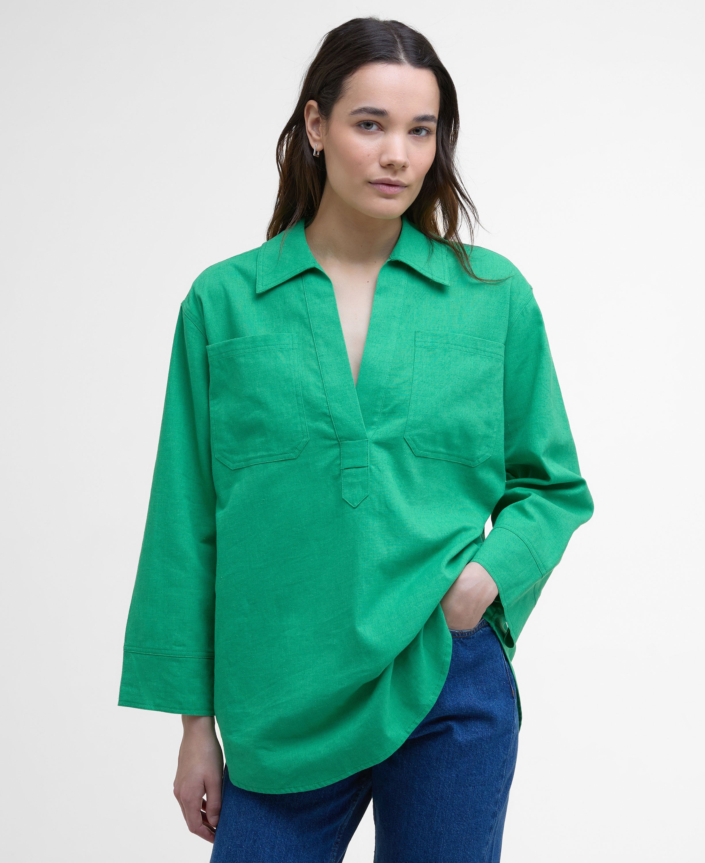 Cecile Shirt - Kelly Green