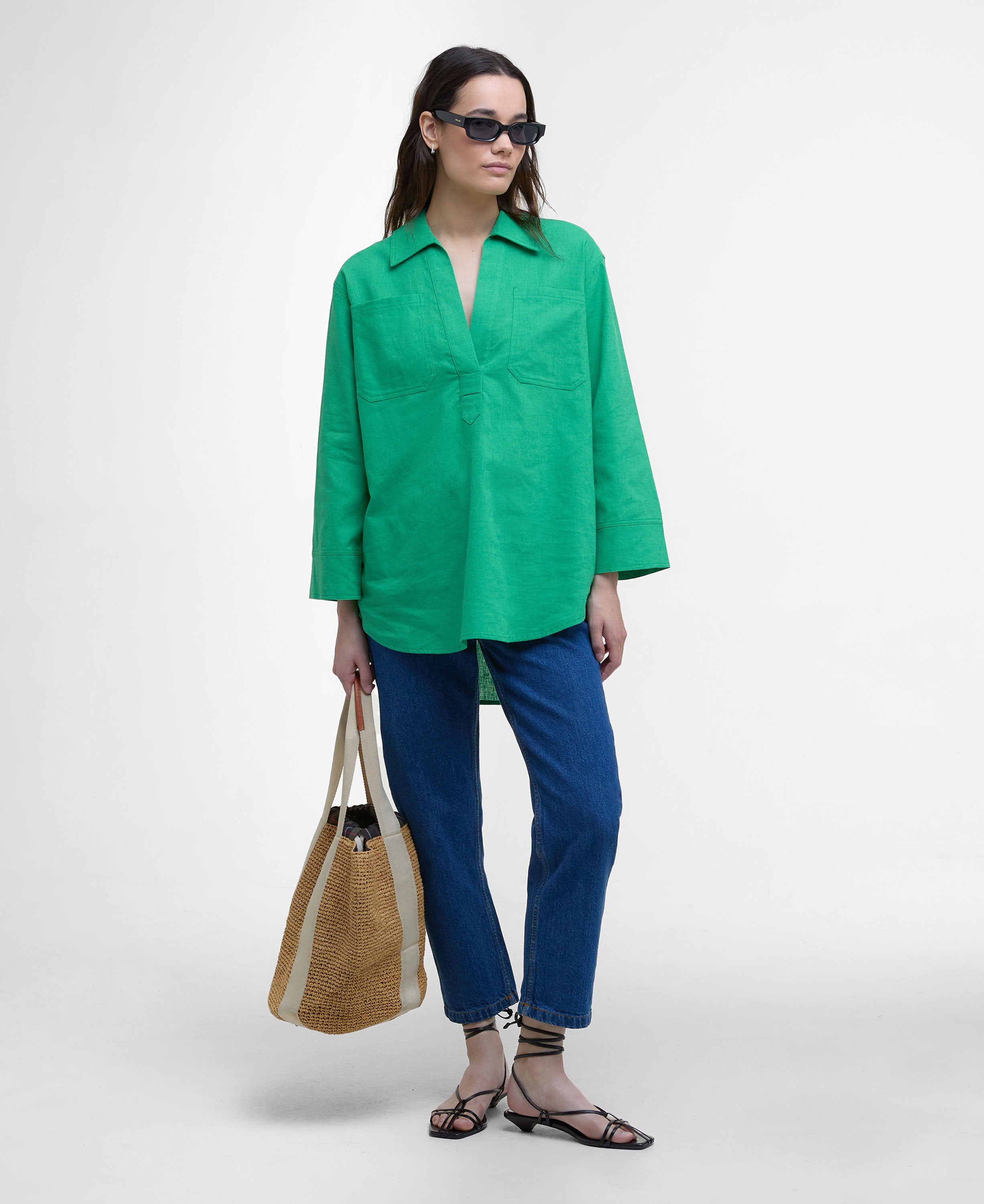 Cecile Shirt - Kelly Green