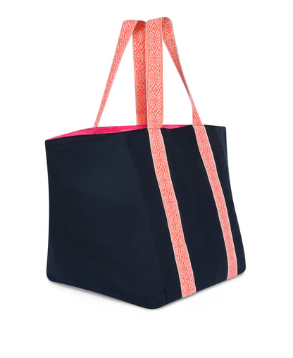 Large Beach Bag - Navy