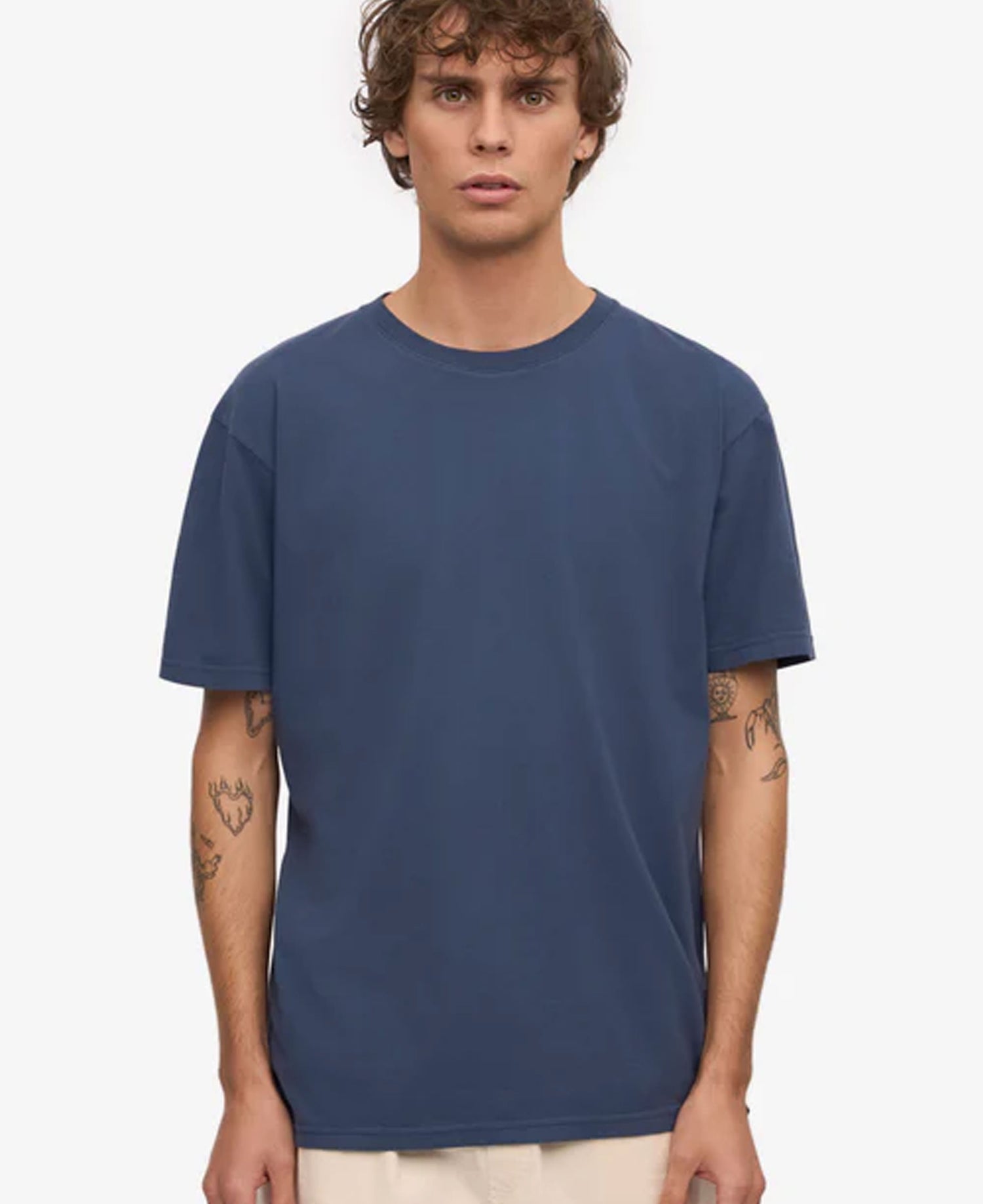 Classic Organic Tee - Petrol Blue