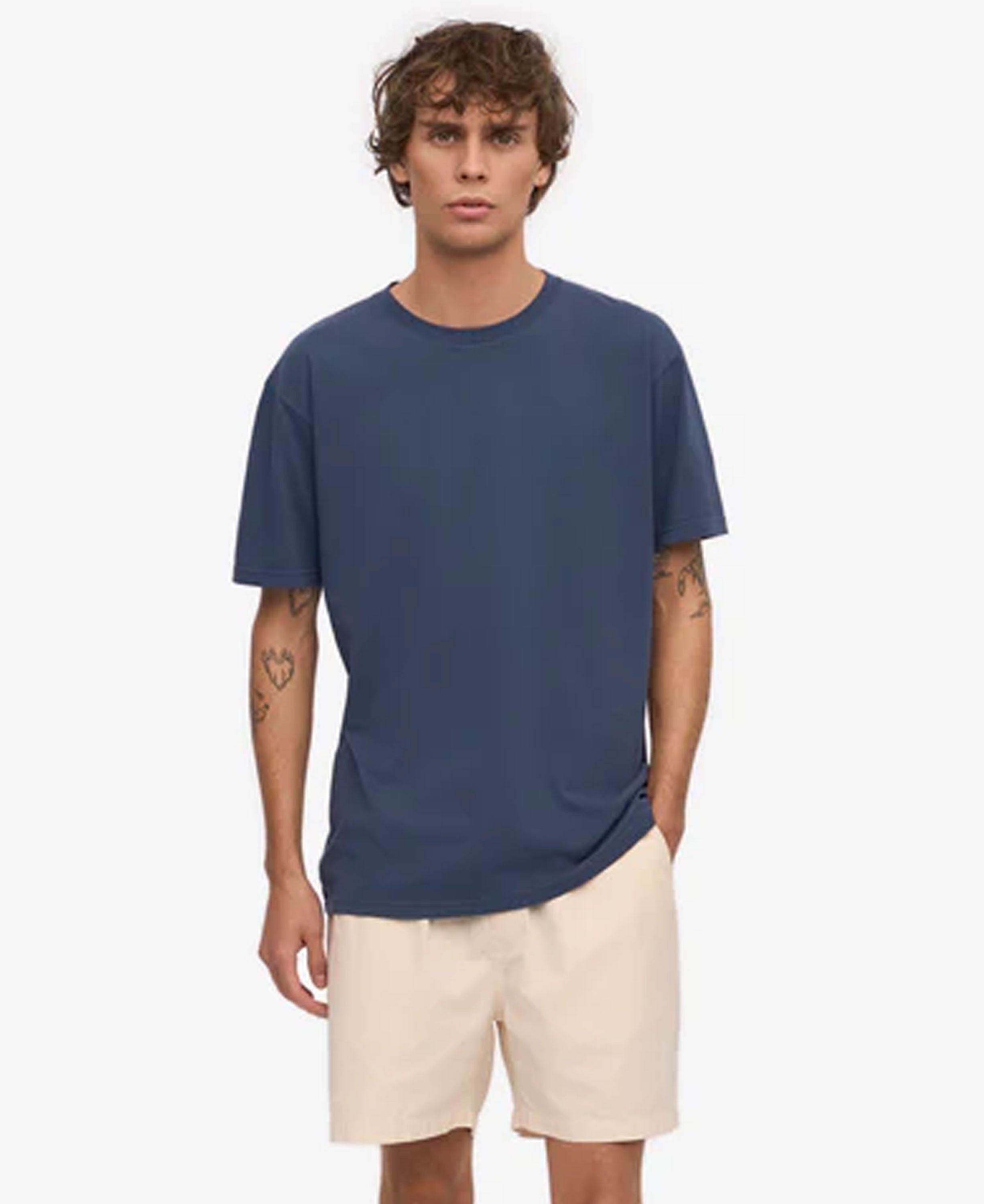 Classic Organic Tee - Petrol Blue