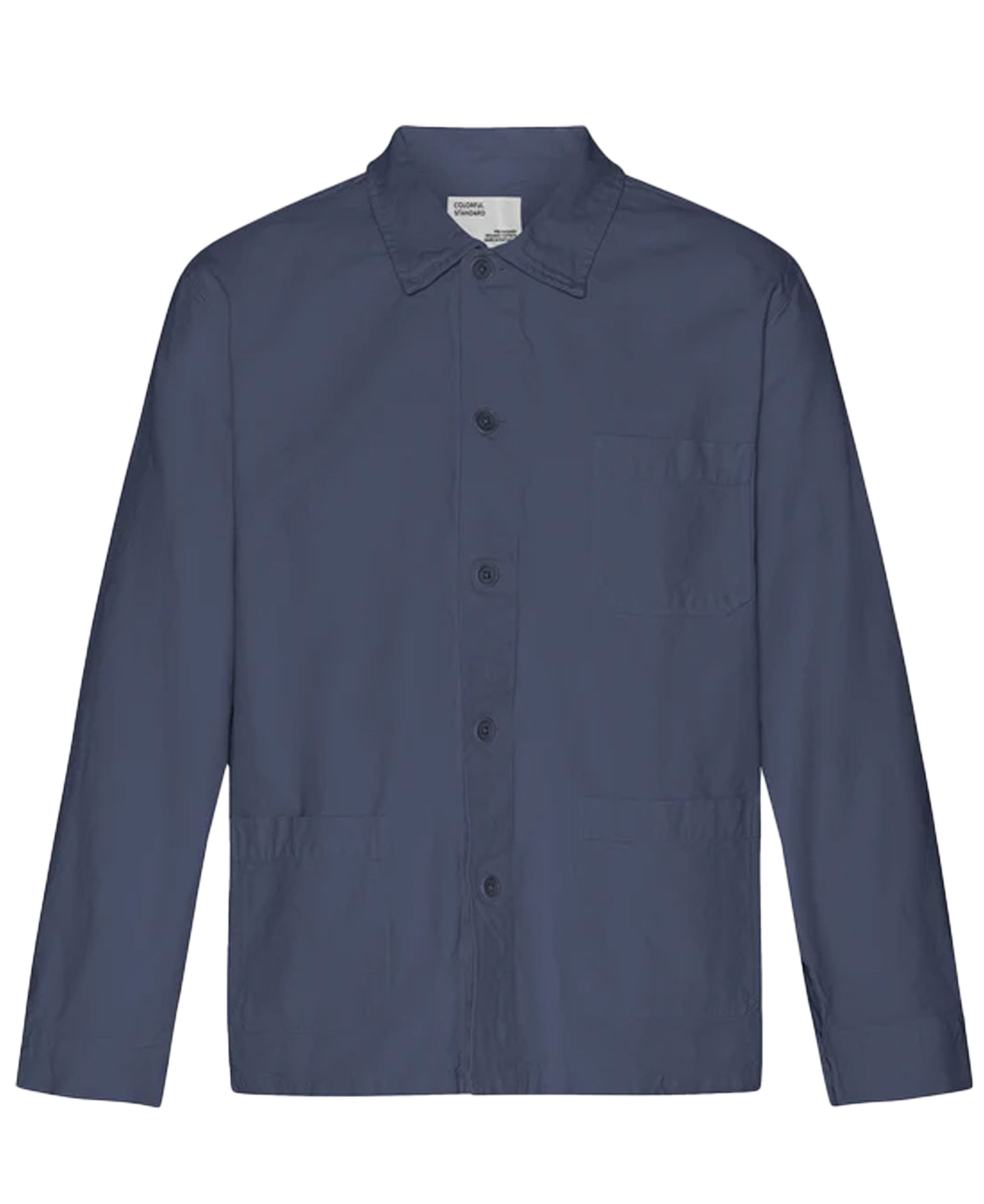 Organic Workwear Jacket - Petrol Blue
