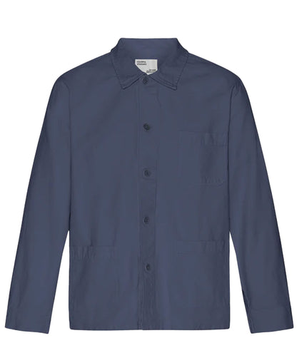 Organic Workwear Jacket - Petrol Blue