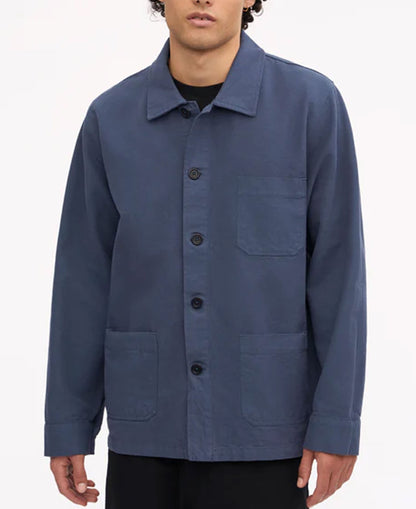 Organic Workwear Jacket - Petrol Blue