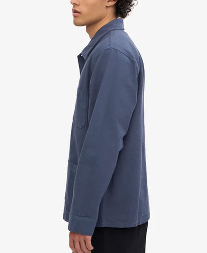 Organic Workwear Jacket - Petrol Blue