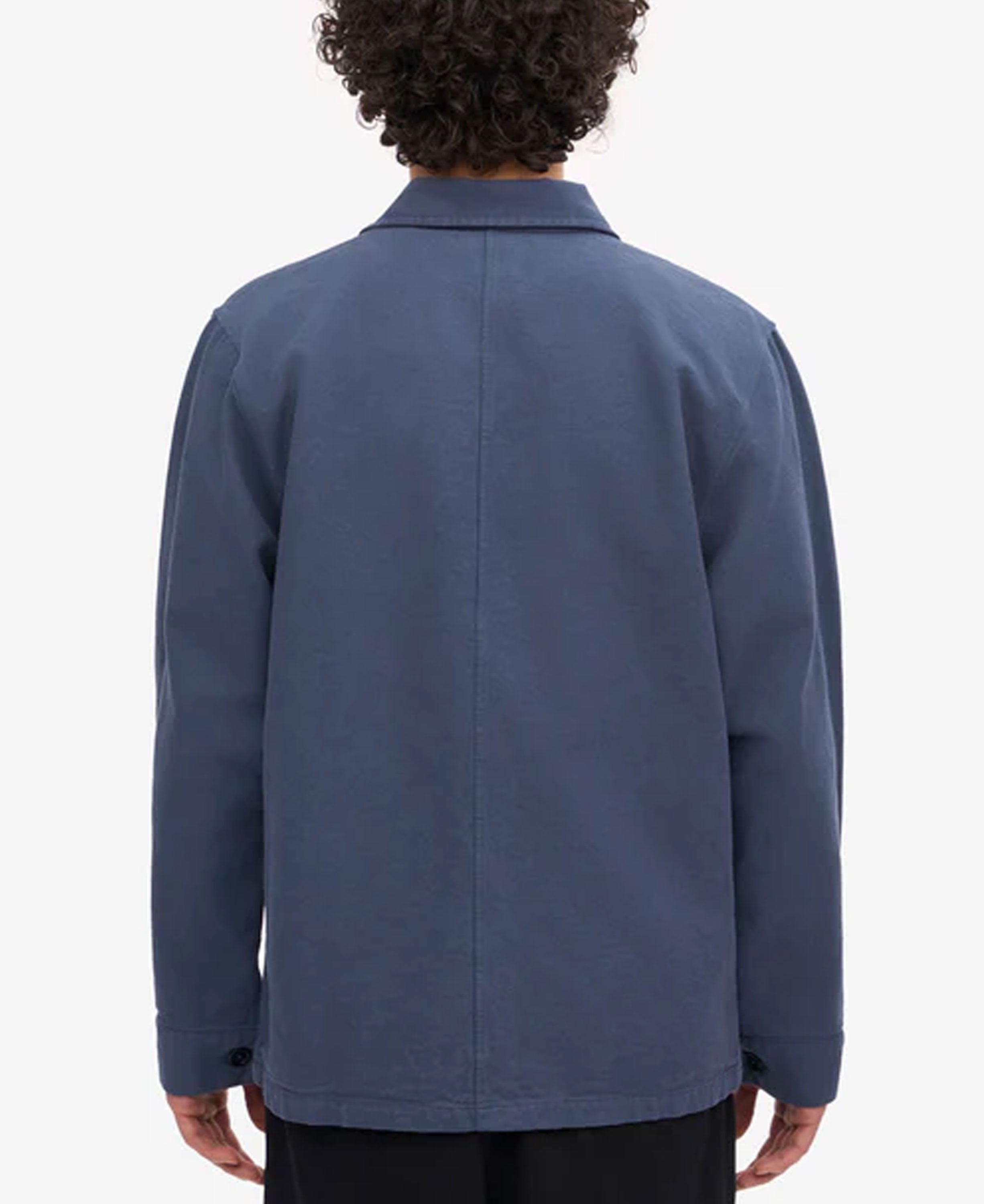 Organic Workwear Jacket - Petrol Blue