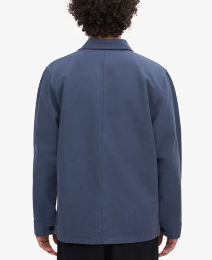 Organic Workwear Jacket - Petrol Blue