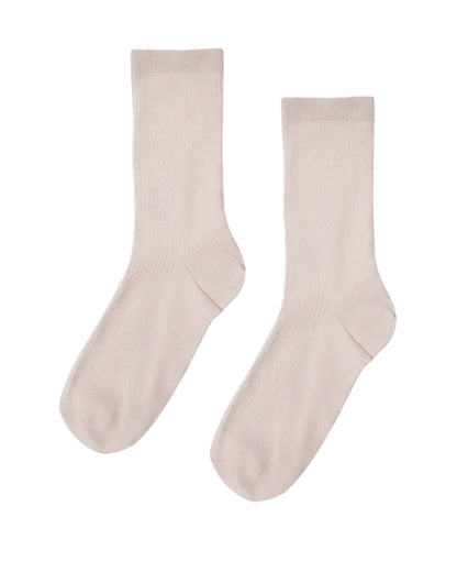 Women Classic Organic Sock - Ivory White