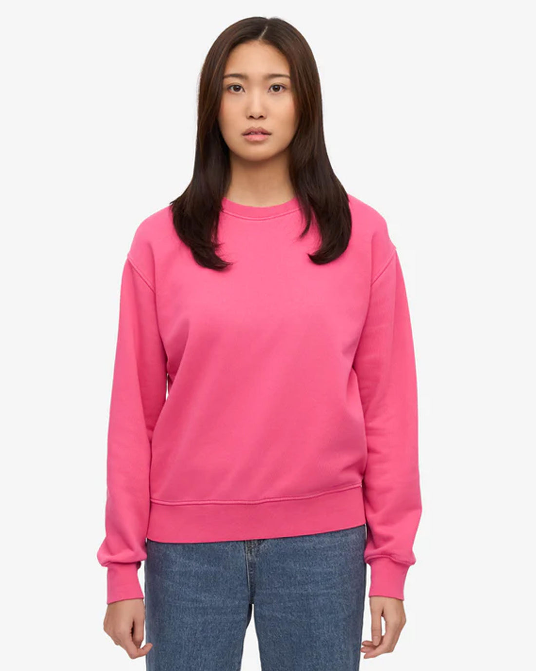 Women Classic Organic Crew - Bubblegum Pink