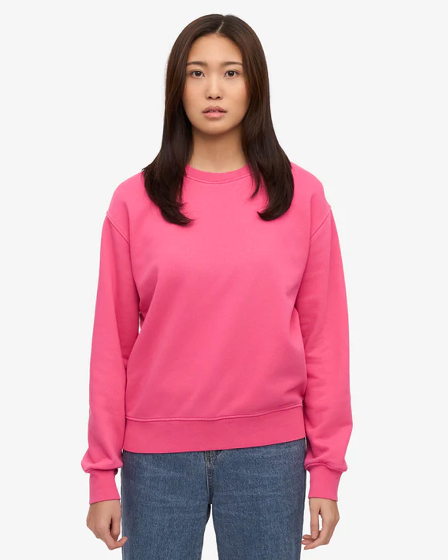 Women Classic Organic Crew - Bubblegum Pink