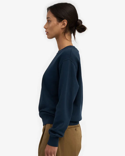 Women Classic Organic Crew - Navy Blue