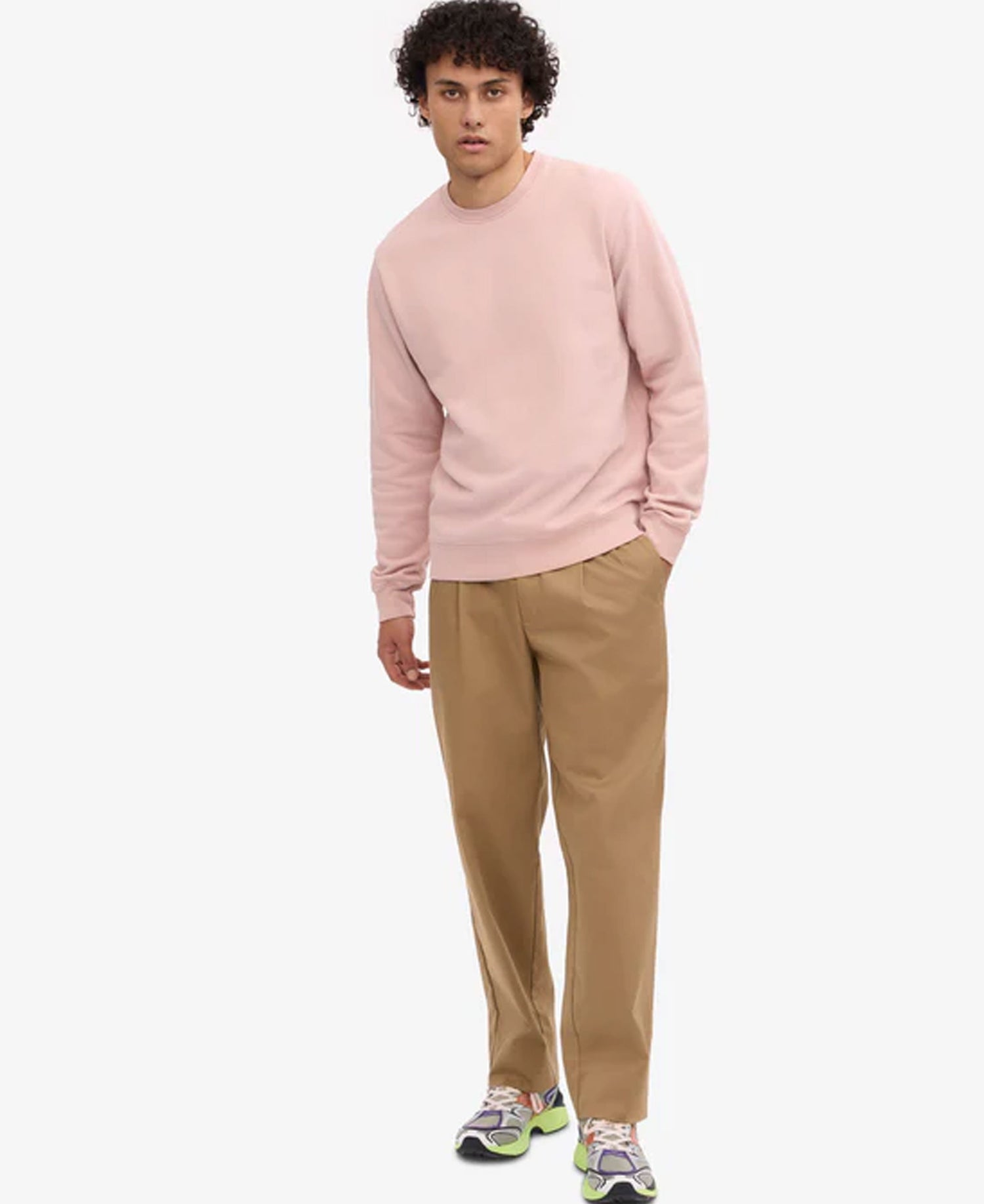 Classic Organic Crew - Faded Pink