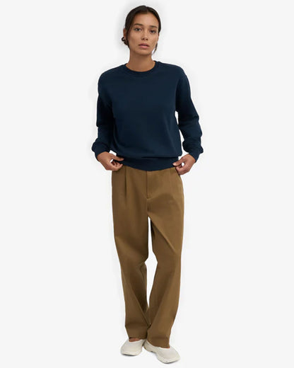 Women Classic Organic Crew - Navy Blue