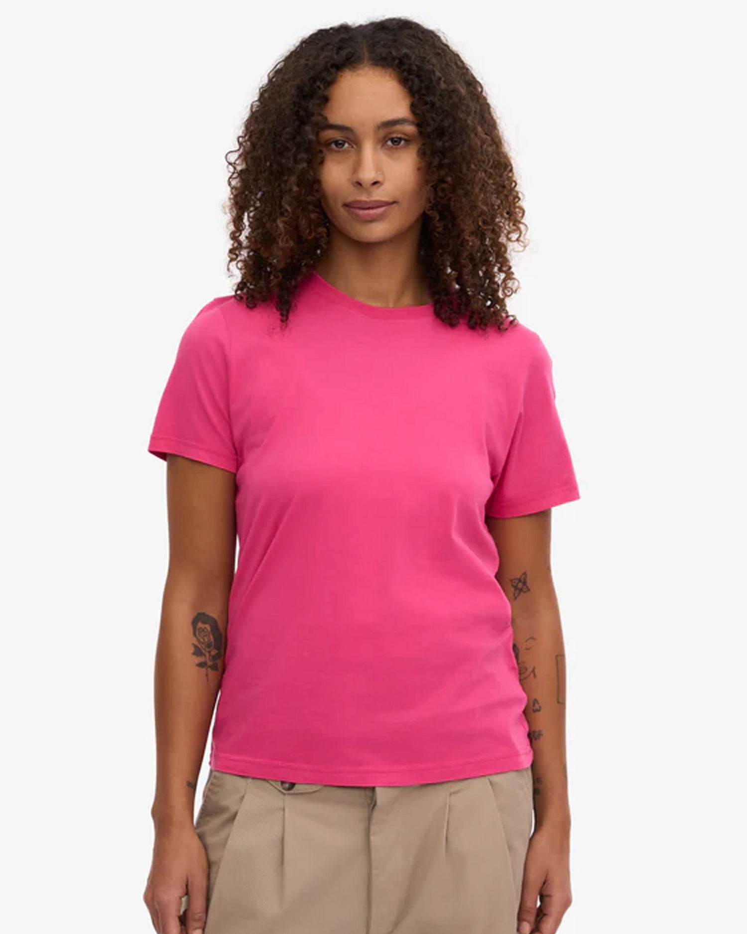 Women Light Organic Tee - Bubblegum Pink