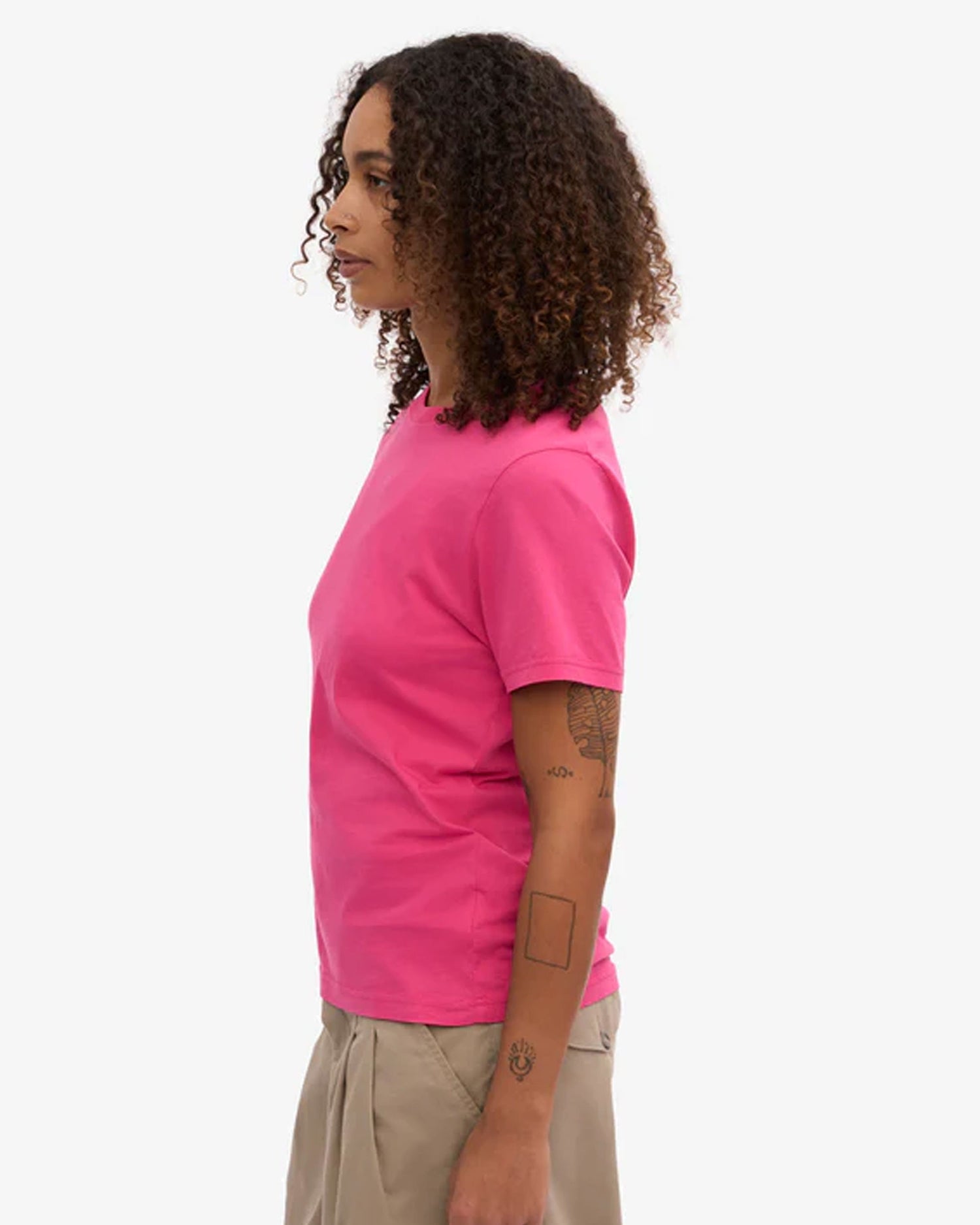 Women Light Organic Tee - Bubblegum Pink