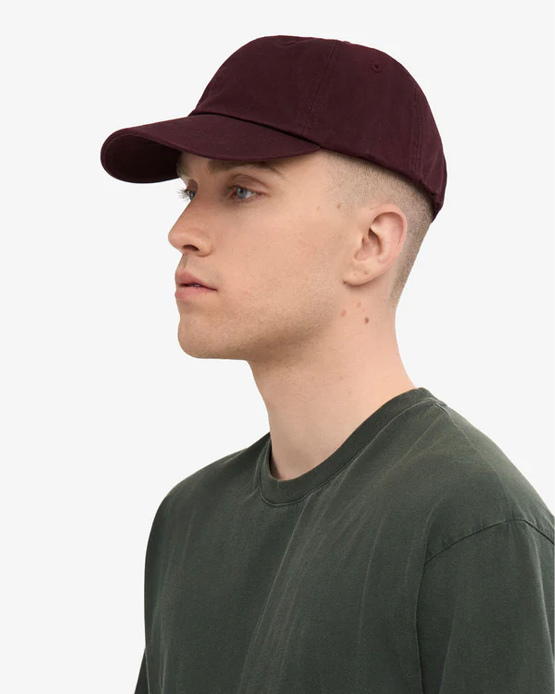 Organic Cotton Cap - Oxblood Red