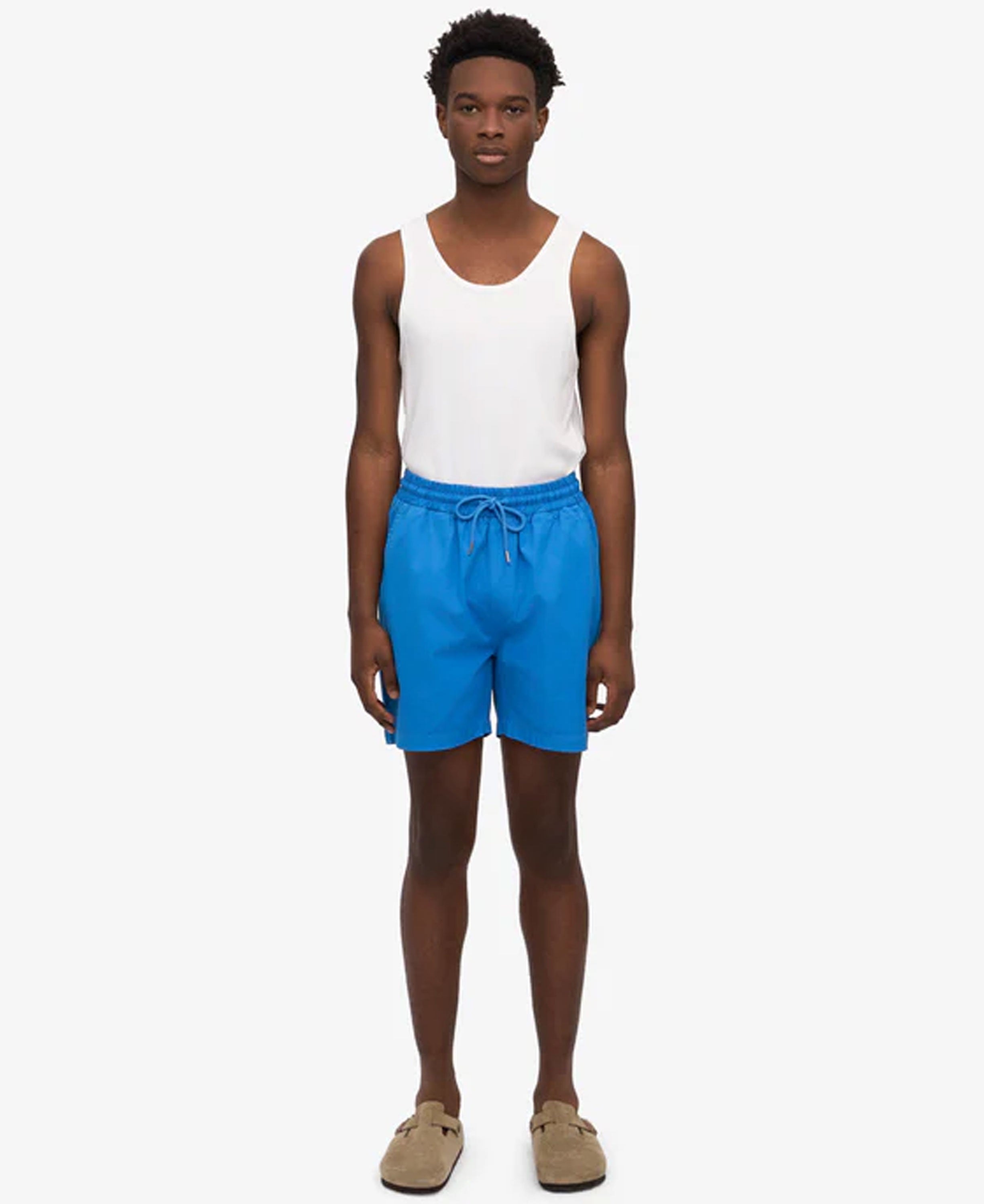Organic Twill Shorts - Pacific Blue