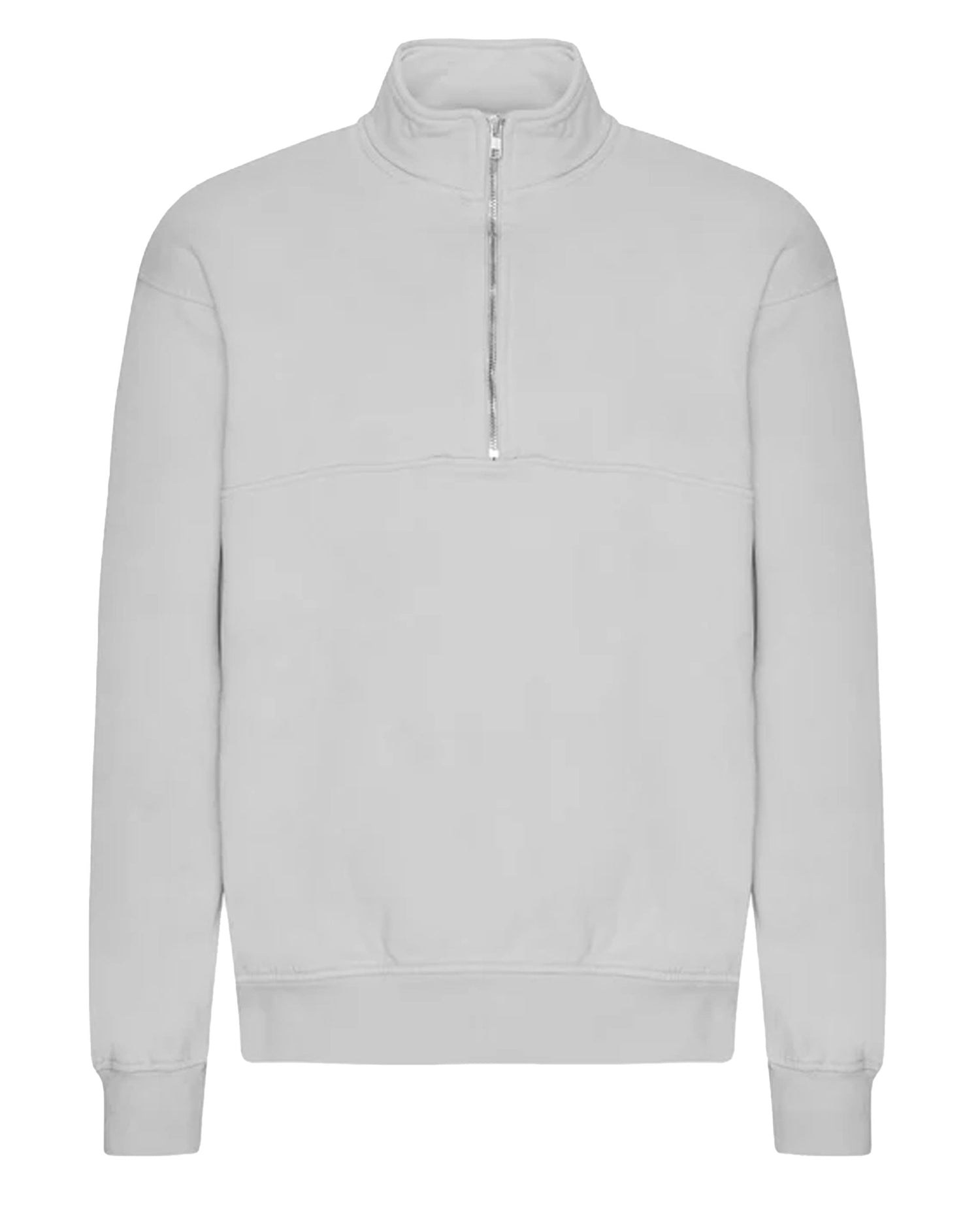 Organic Quarter Zip - Faded Grey