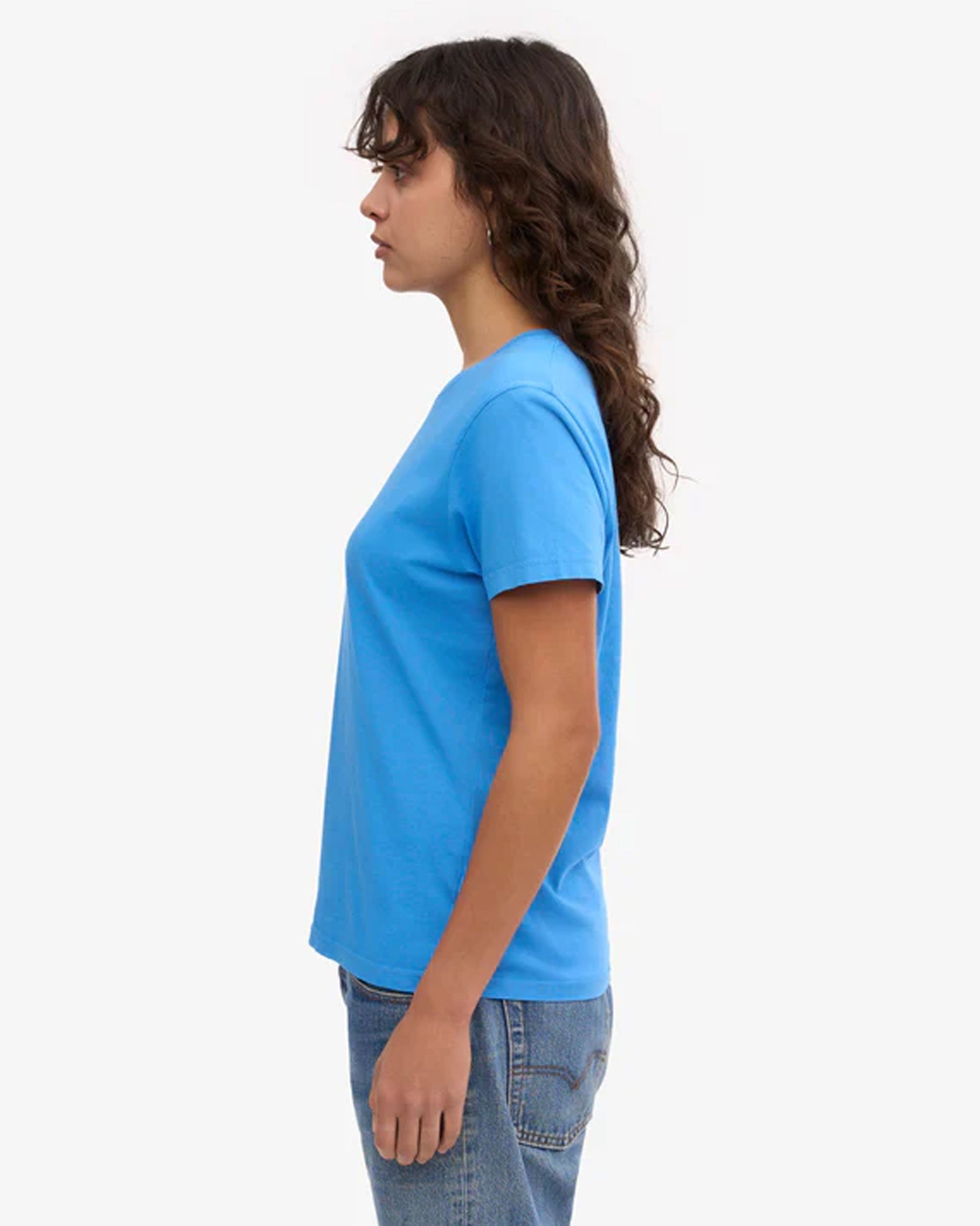 Women Light Organic Tee - Pacific Blue