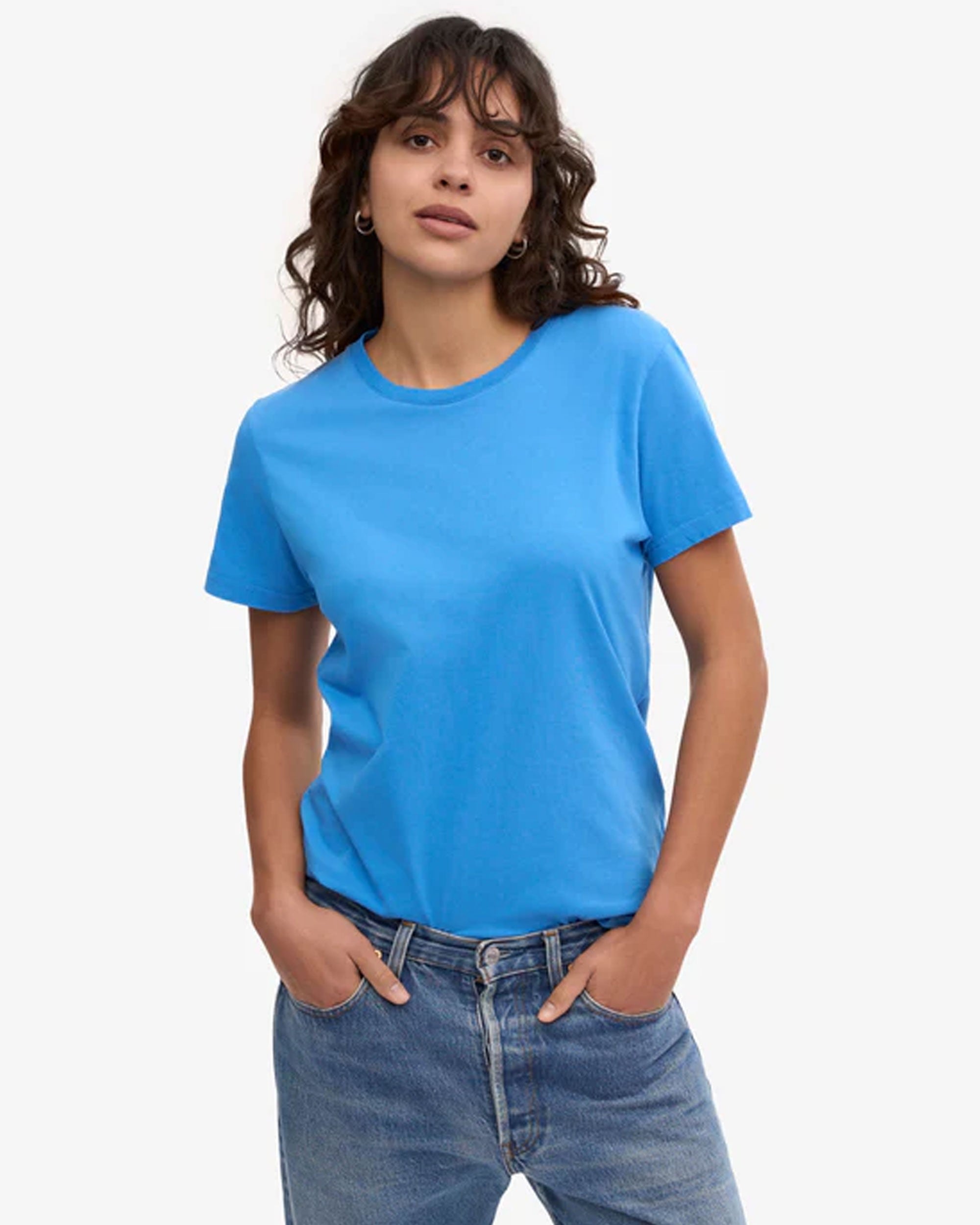 Women Light Organic Tee - Pacific Blue