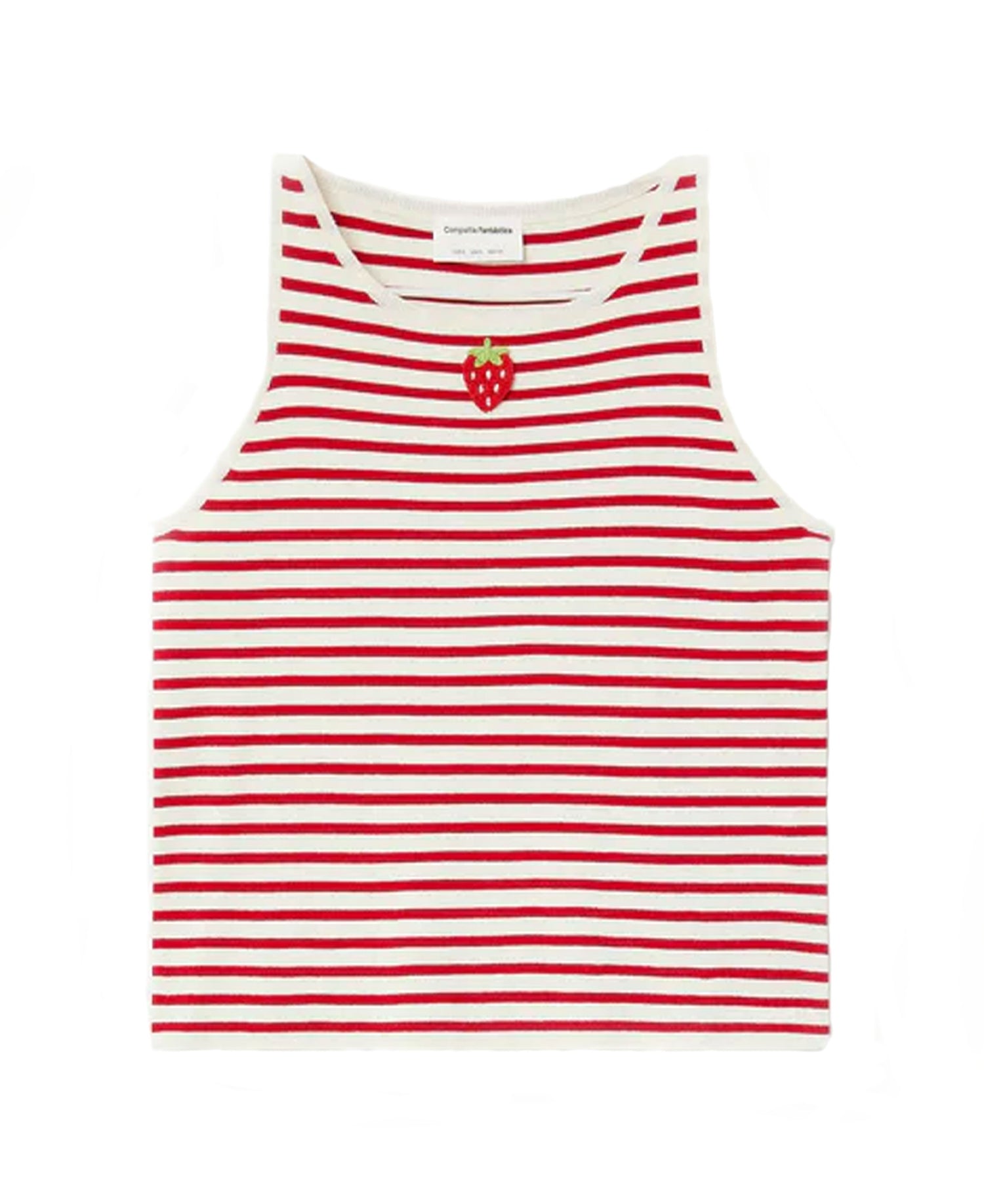 Stripe Top - White &amp; Red