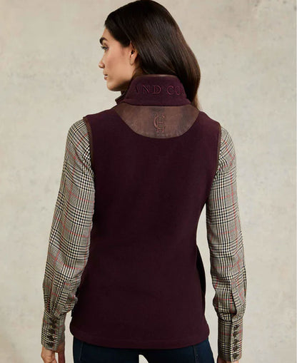 Country Fleece Gilet - Mulberry