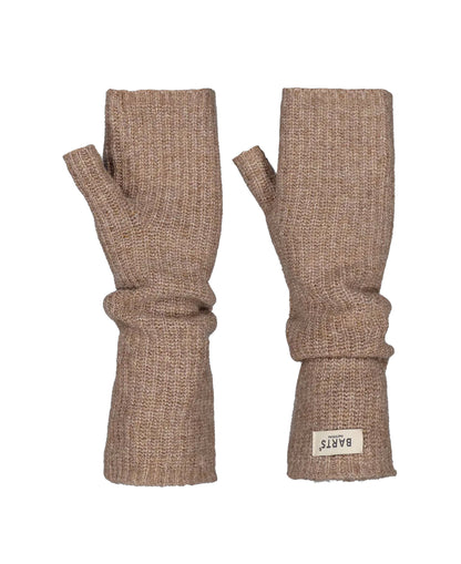 Darty Fingerless Gloves - Light Brown