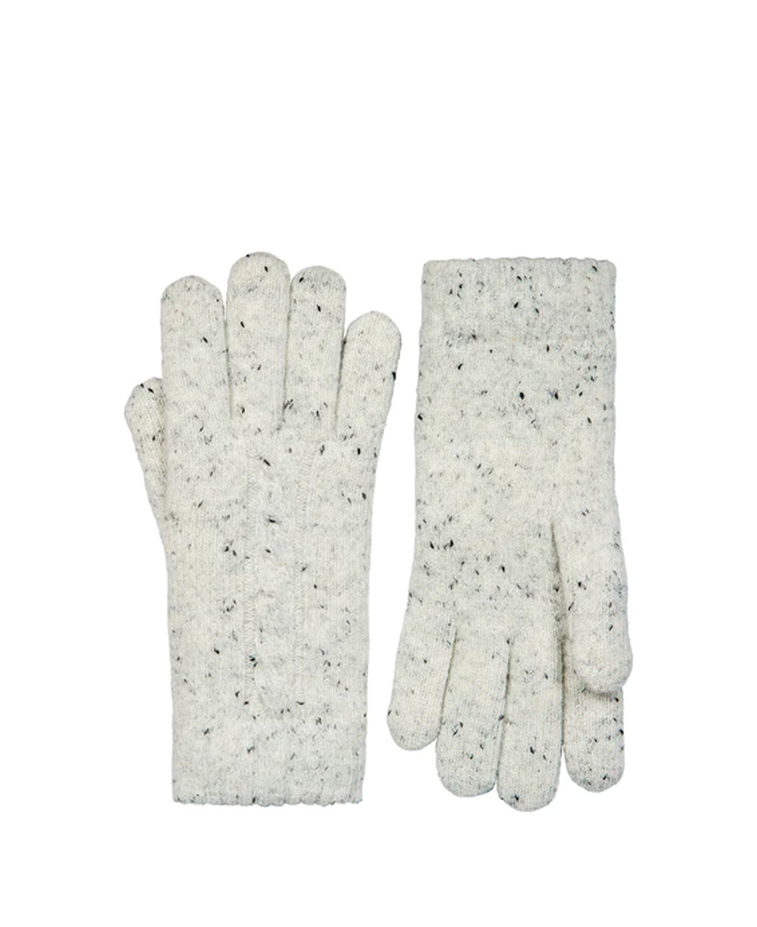 Cable Knit Gloves - Winter White