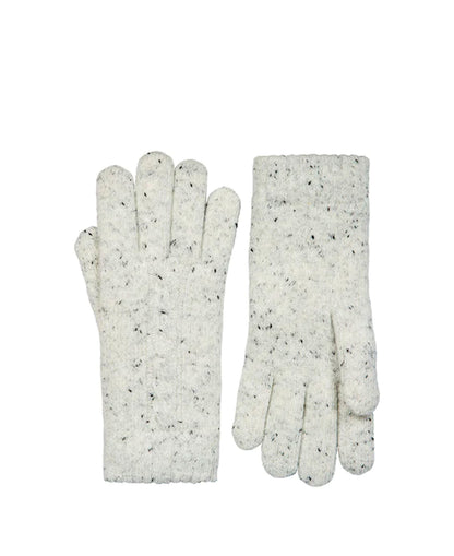 Cable Knit Gloves - Winter White