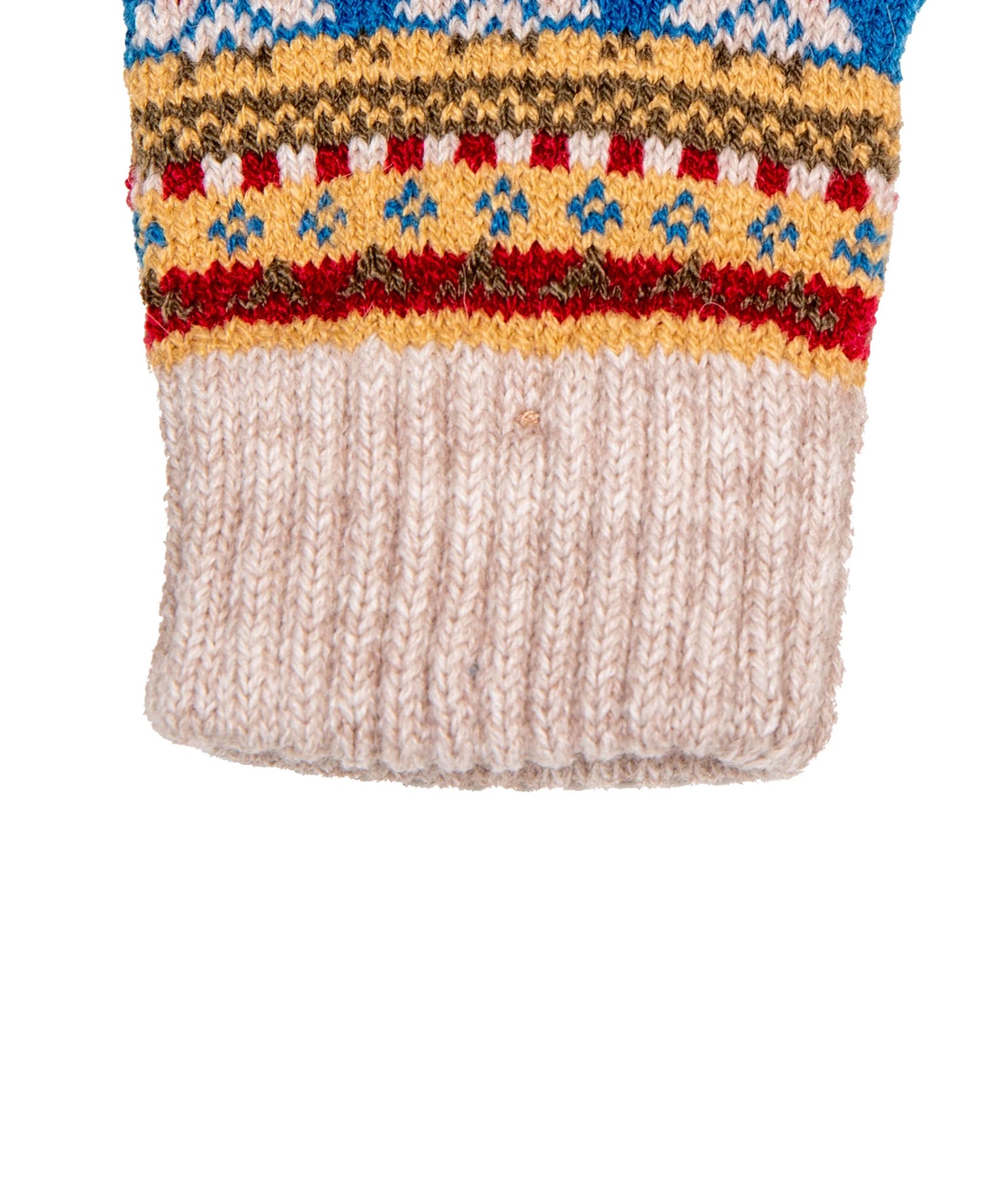 Half Finger Knitted Gloves - Oatmeal