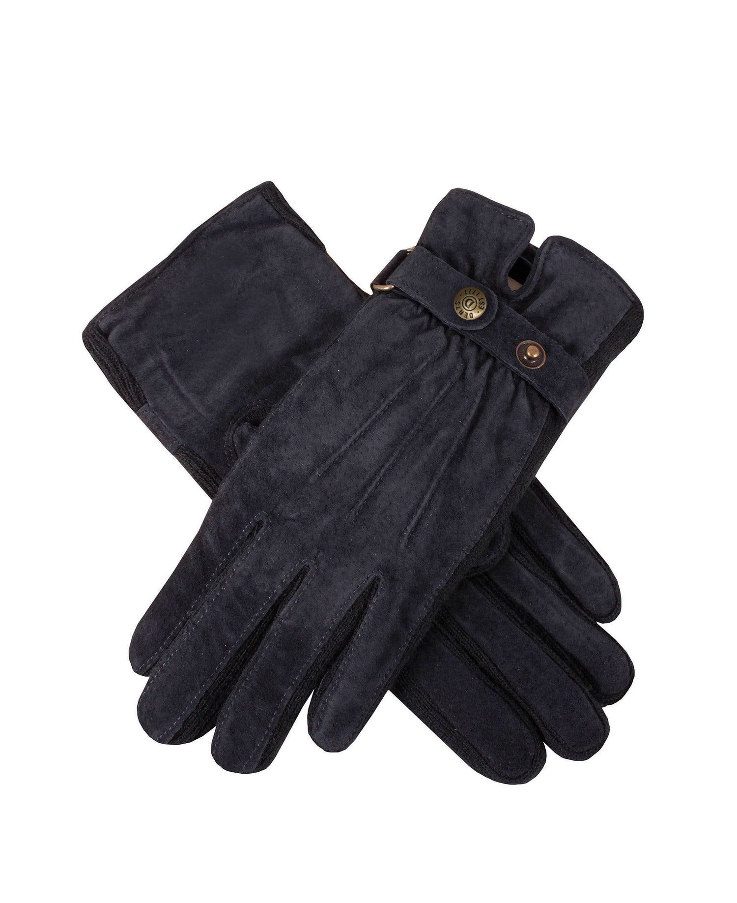 Laura Suede Gloves - Navy