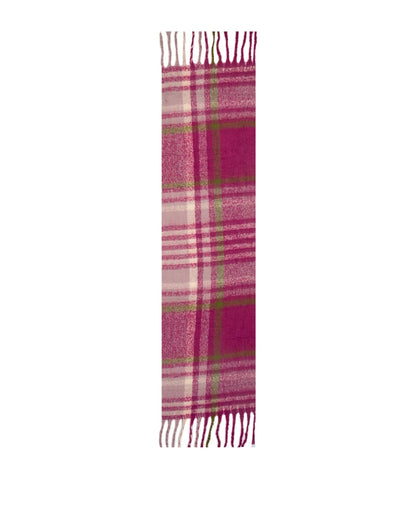 Check Blanket Scarf - Fuchsia