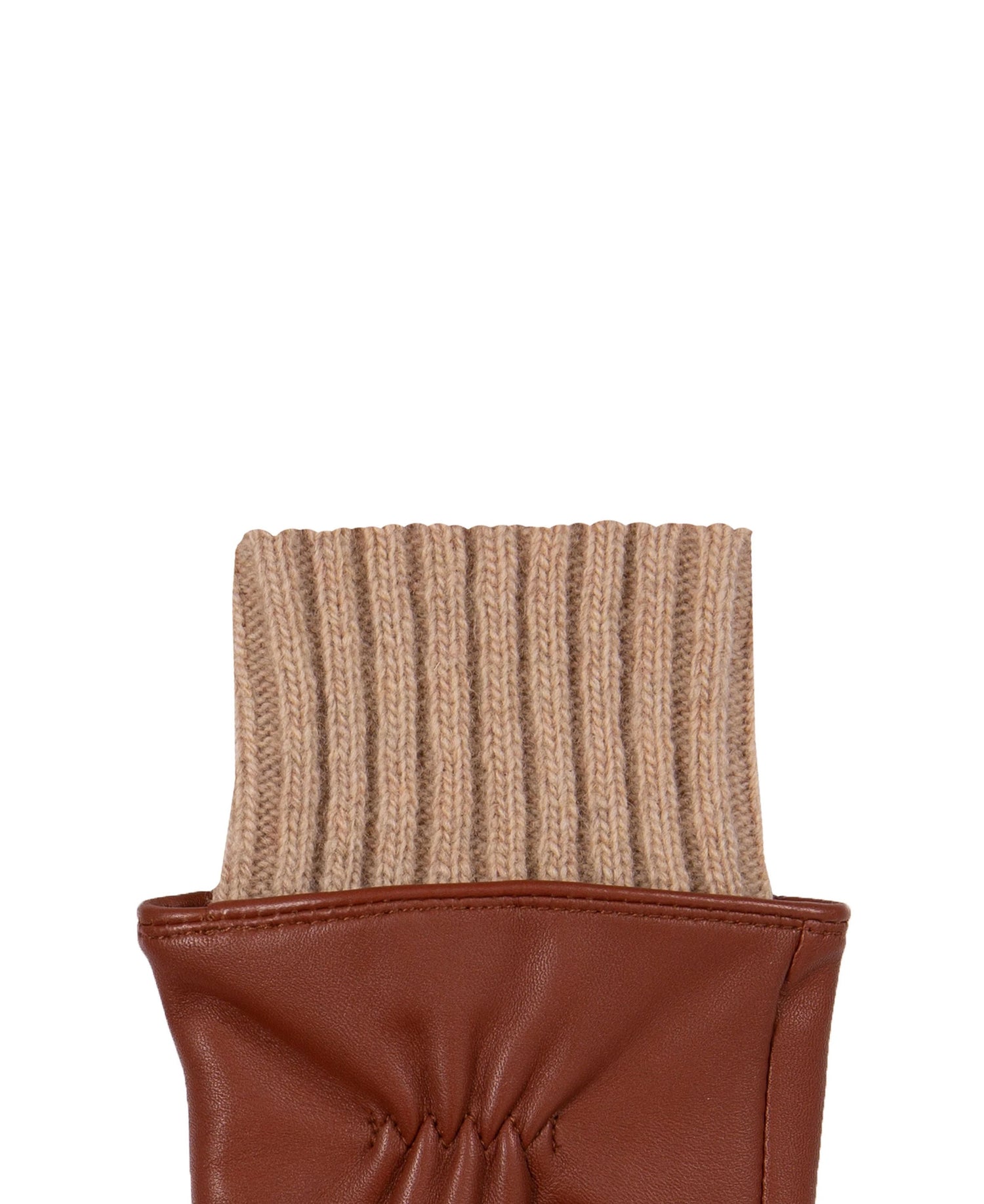 Tamara Leather Gloves - Cognac/Camel