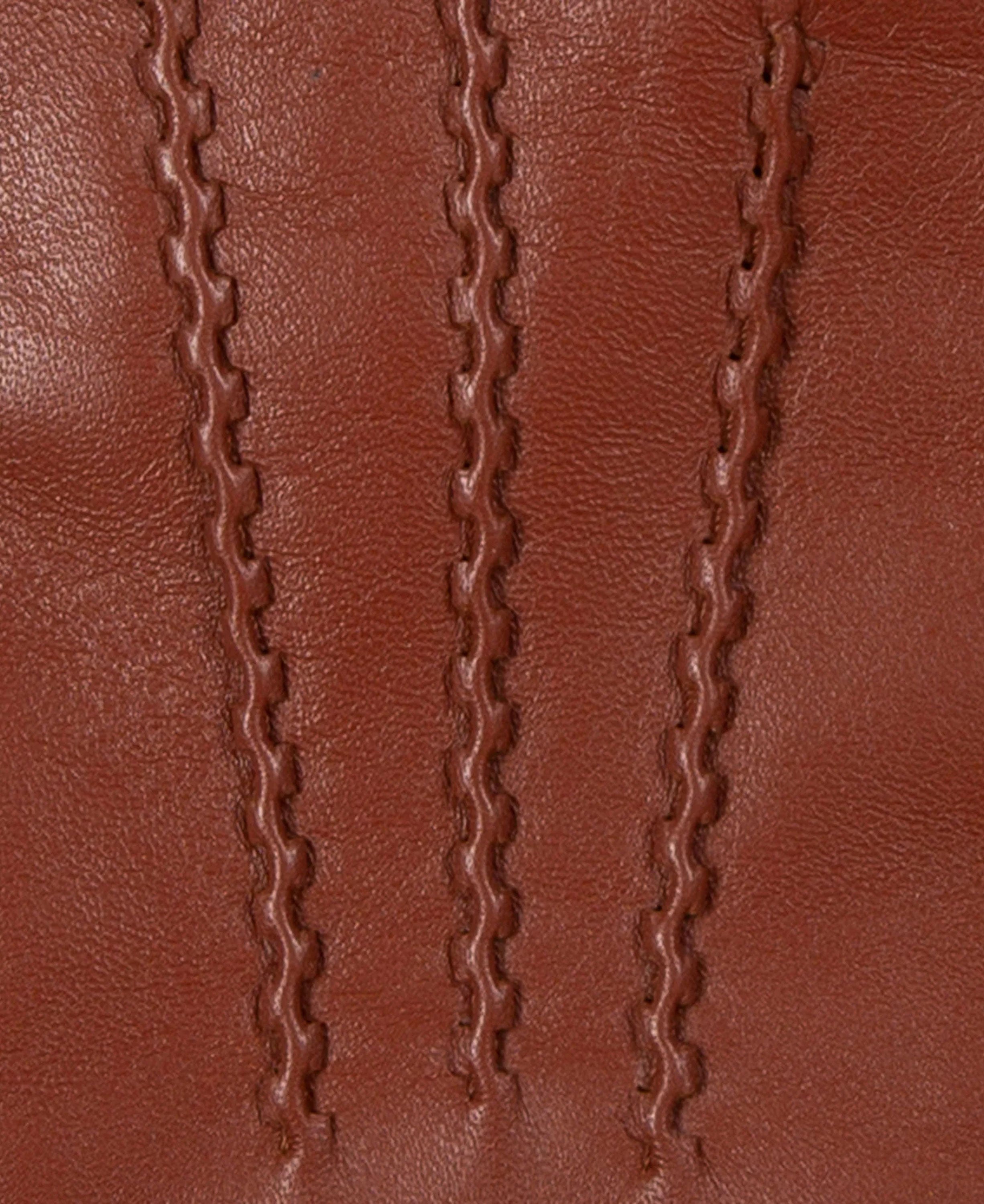 Tamara Leather Gloves - Cognac/Camel