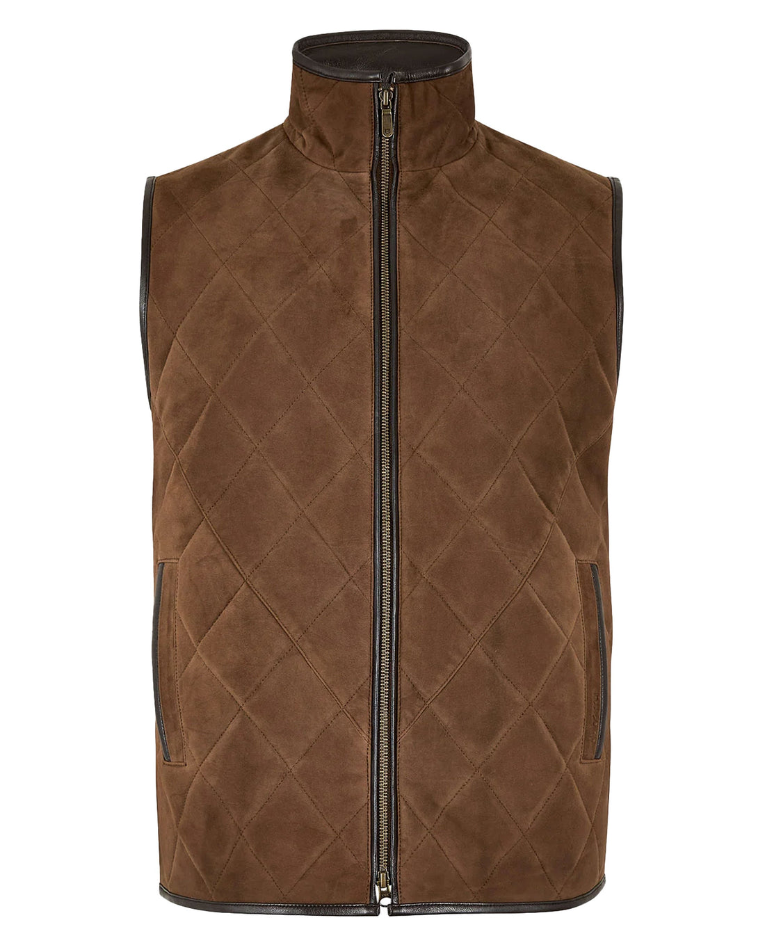 Bellamont Goat Suede Gilet - Walnut