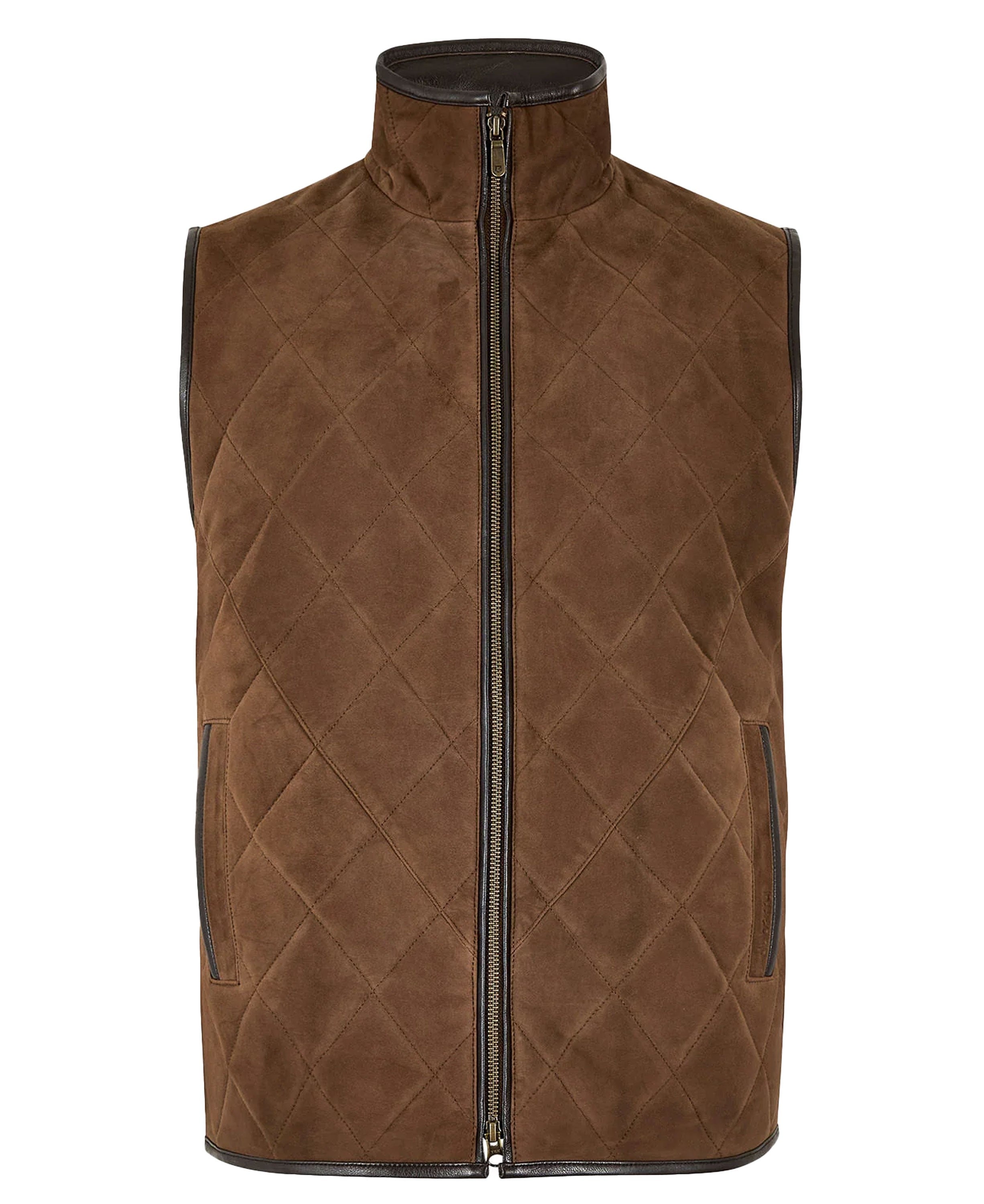 Bellamont Goat Suede Gilet - Walnut