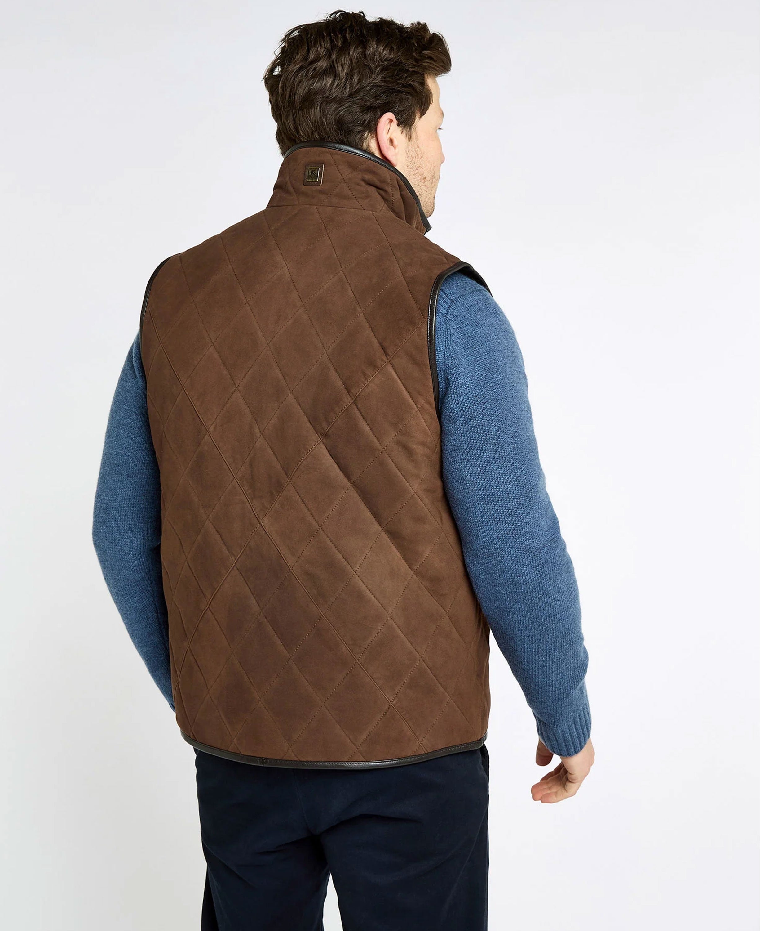 Bellamont Goat Suede Gilet - Walnut