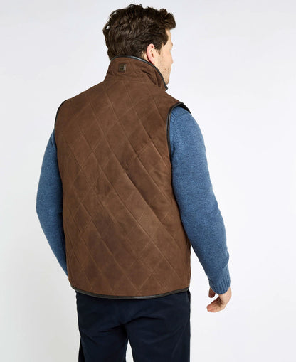 Bellamont Goat Suede Gilet - Walnut